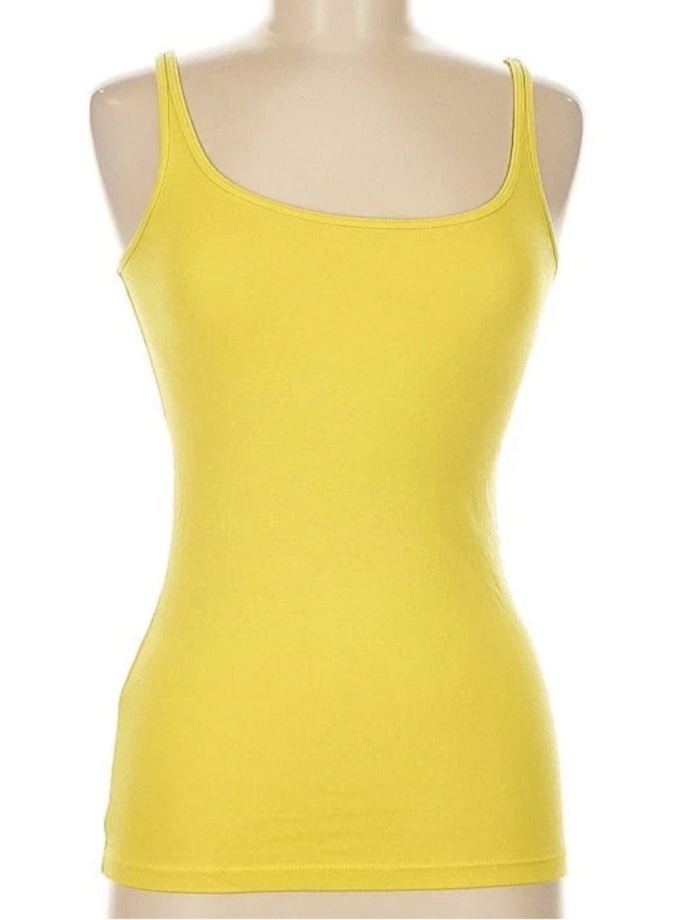 Cynthia Rowley Yellow Supima Cotton Modal Stretch Tank Top size women’s medium